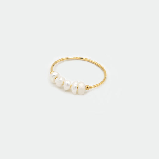 Elin Pearl and Gold Ring