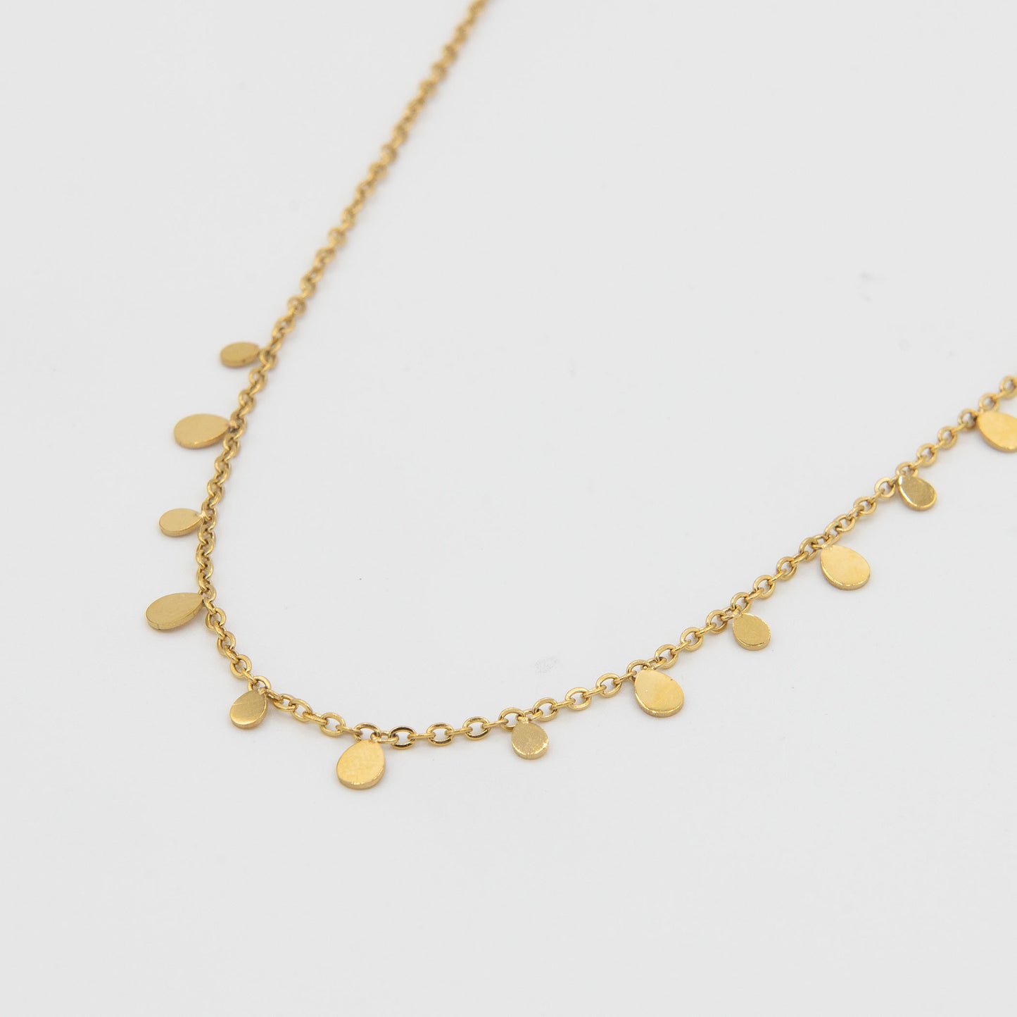 Oval/Circle Multi Disc Necklace