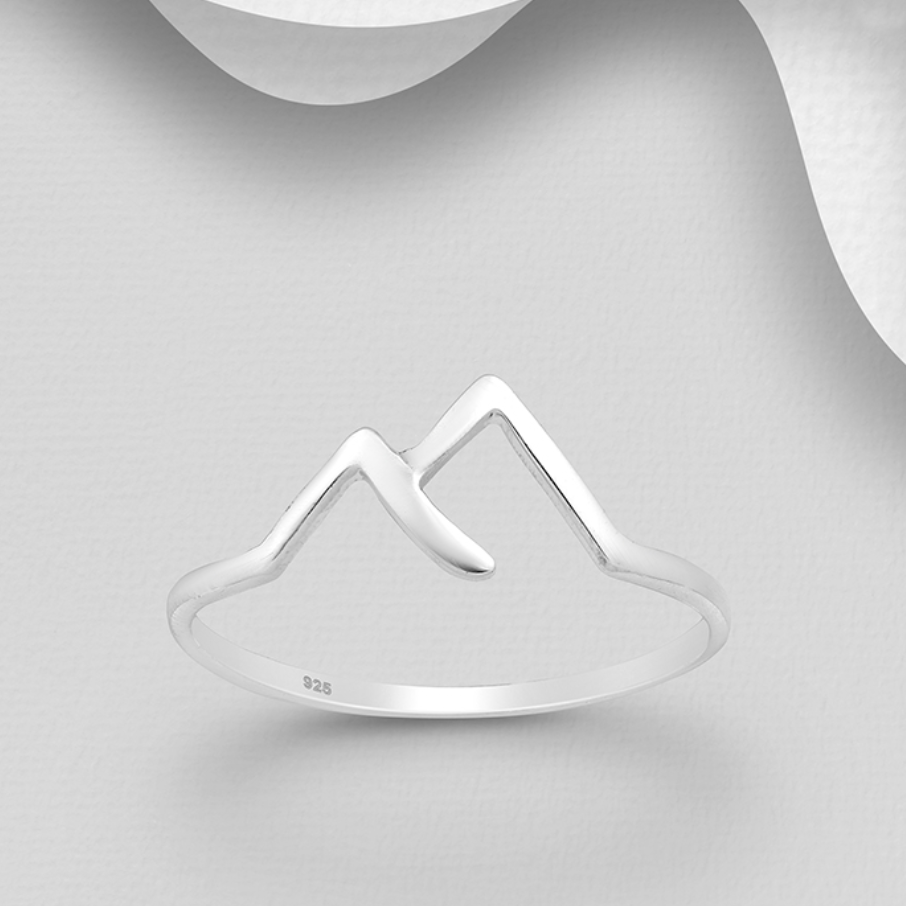 Sterling Silver Mountain Ring