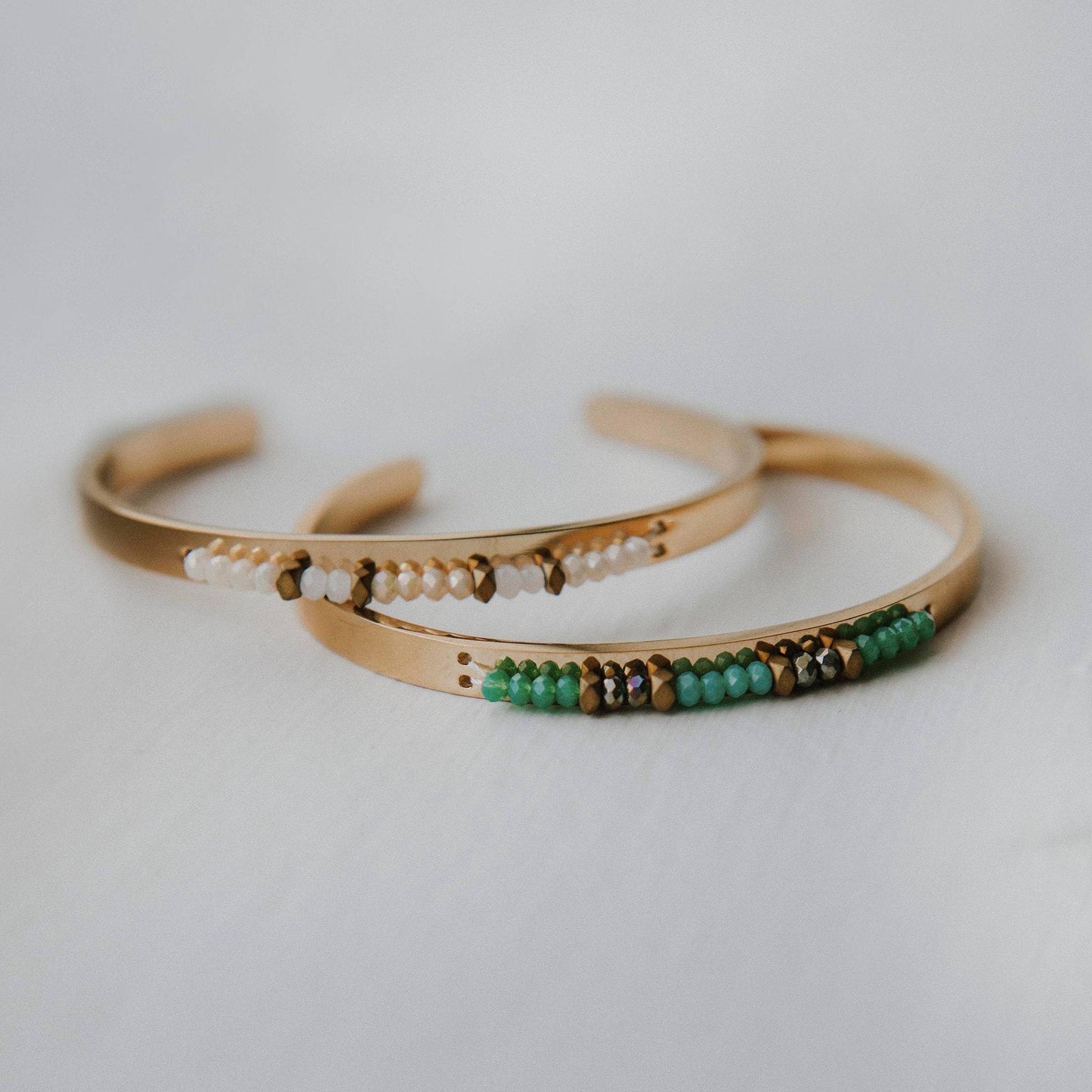Byrony Crystal Bead Bangles