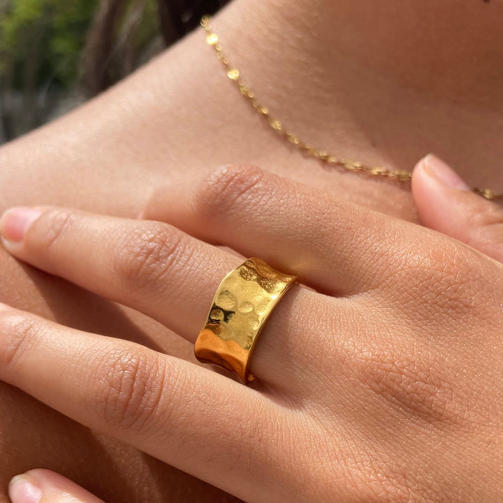 Hermes Open Gold Ring