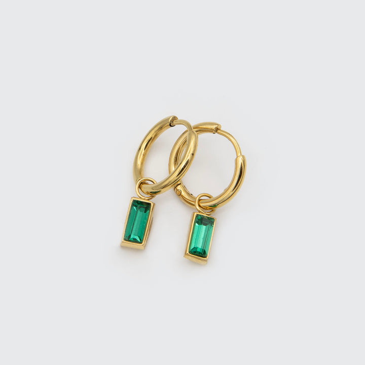 Green Goddess Hoops