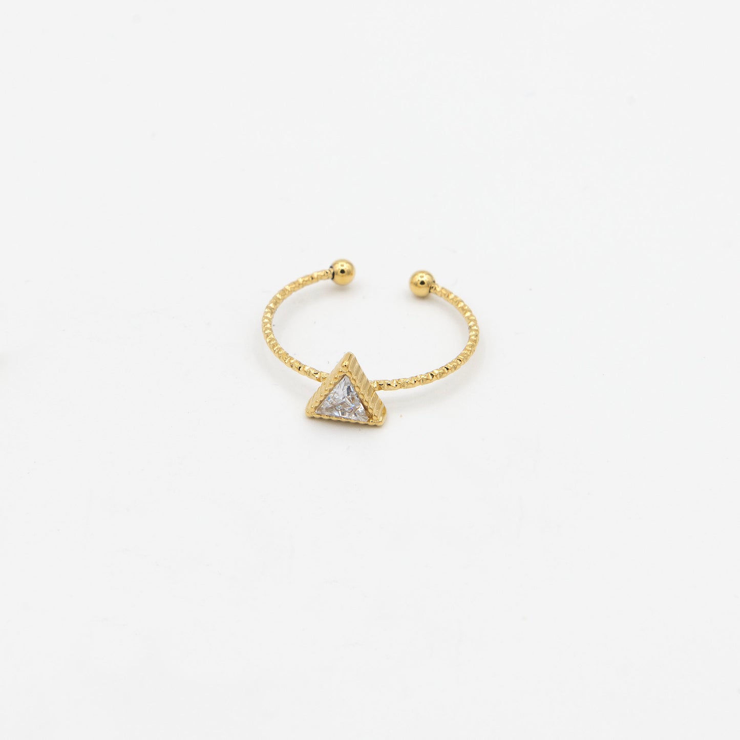 Triangle Gold Rings