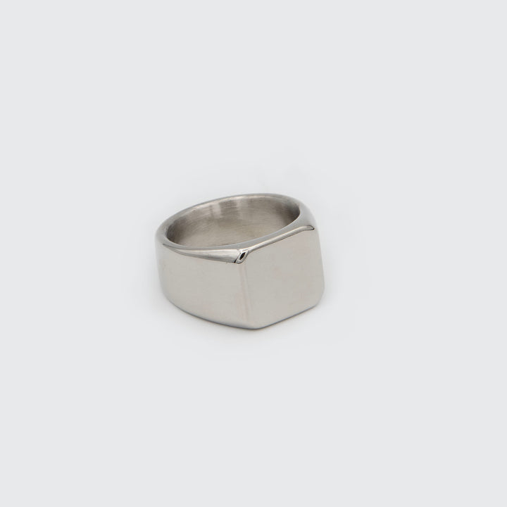 Silver Square Signet Ring