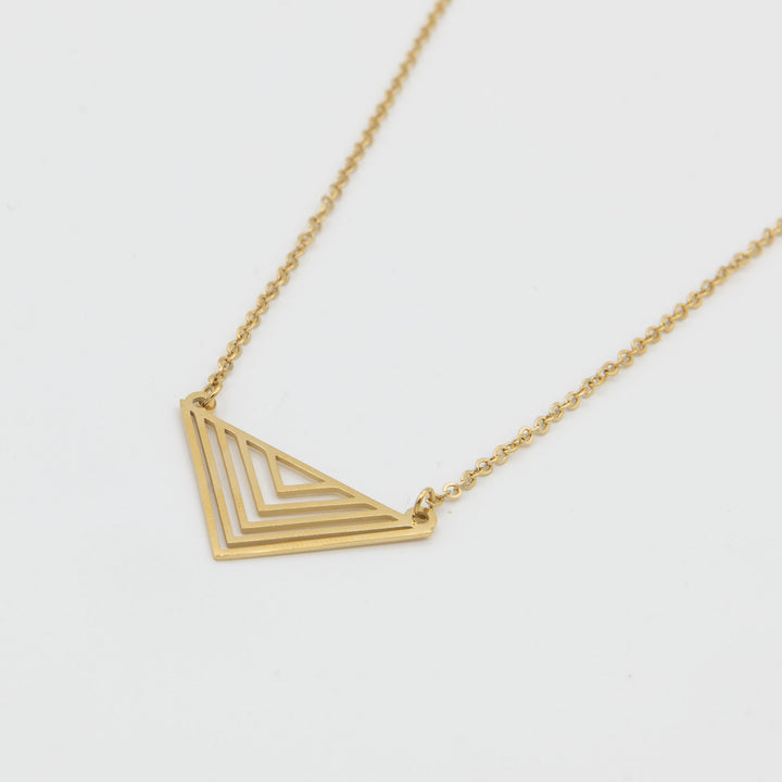 Gold Triangle Necklace