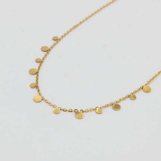Oval/Circle Multi Disc Necklace