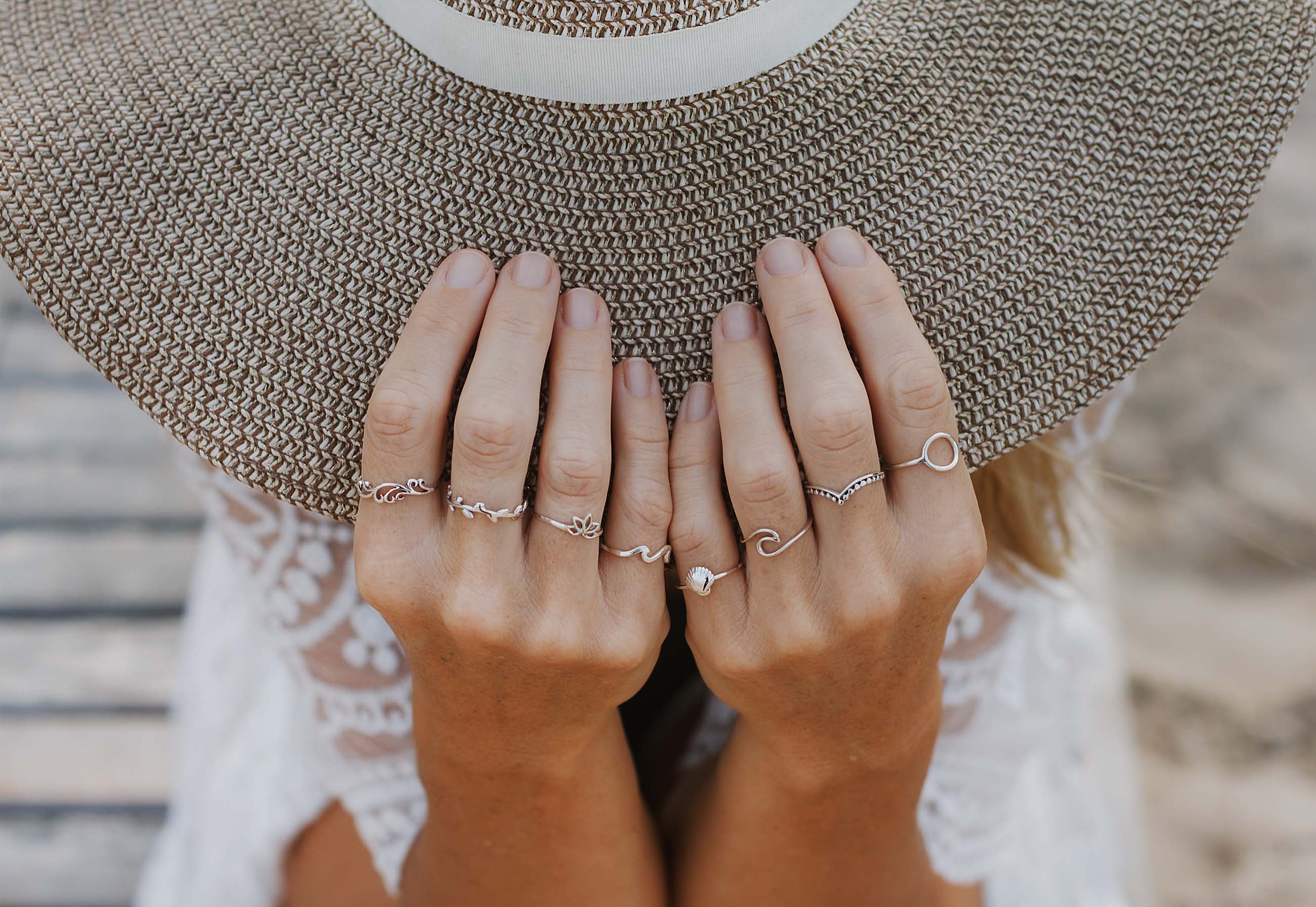 silver collection, silver rings