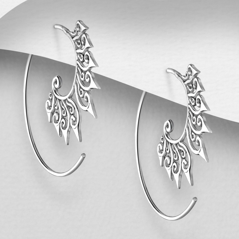 Sterling Silver Swivel Earrings