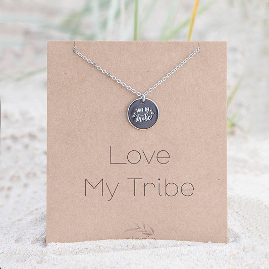 Love My Tribe Pendant Necklace