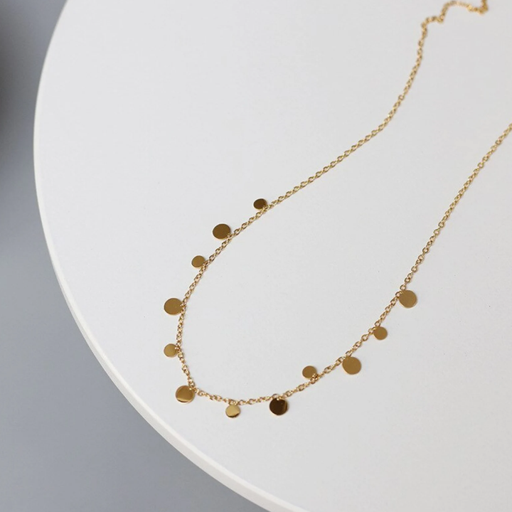 Oval/Circle Multi Disc Necklace