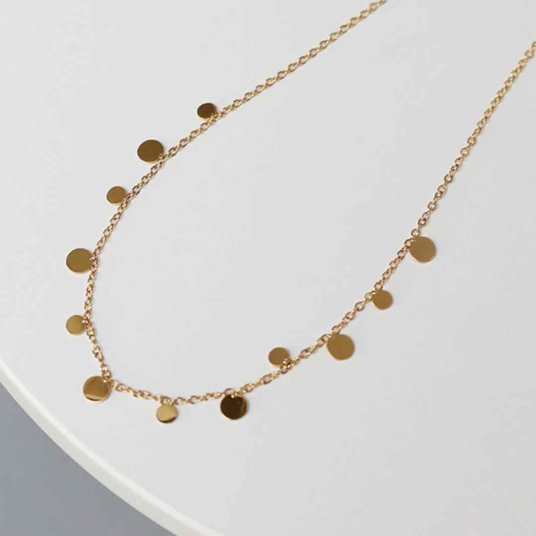 Oval/Circle Multi Disc Necklace